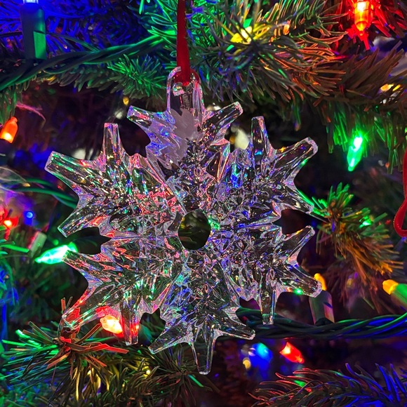 Large Waterford Crystal Snowflake Ornament 4 inches - Picture 5 of 8